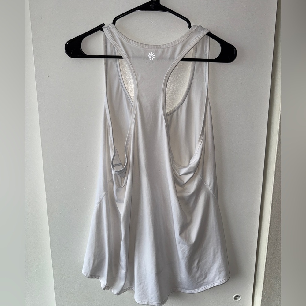 Athleta White Tank Top size XL